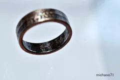 ●本物のコインを加工したコインリング　コインの指輪　COIN RING (14999-494 )