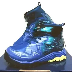 ★ムーンスター★『スキルシューター』防水ハイカットスニーカー雨雪対応スノトレタイプ【スキル氷河】SK0019ブルー20.0センチ