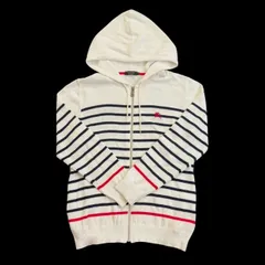 BLACK LABEL BURBERRY ブラックレーベル バーバリー ボーダーパーカー 白 紺 赤 上着 メンズ サイズ2 Mサイズ