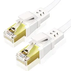 Ankuly CAT8 LANケーブル カテゴリー8 ウルトラフラットケーブル 40Gbps/2000MHz ランケーブル やわらか FTPシールド