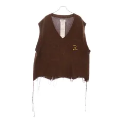 T*P様 doublet broken vest 18aw ニットベスト doublet - オーバーサイズブロークンベスト - OVWRSIZED BROKEN