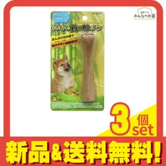 dogrin 犬用 かみかみ竹の粉ボーン ハードタイプ Sサイズ 1本入 (TK-01) 3個セット まとめ売り