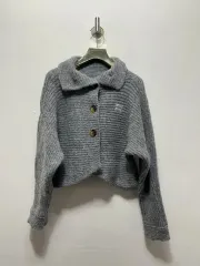 miu miu ビンテージ加工スウェットカーディガン