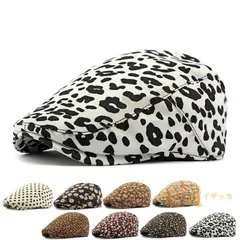 ベレー帽 ハンチング メンズ コーデュロイ キャップ 帽子 ゴルフ オシャレ 豹柄 花柄 シンプル カジュアル 暖かい サイズ調整 大人 