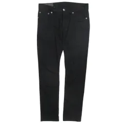 美品 ATTACHMENT アタッチメント ストレッチ ウエポン スーパースリム パンツ ボタンフライ AP62-206 サイズ1 黒 ブラック メンズ 古着 中古 USED