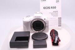 【3,000回以下】Canon EOS R50 ボディ ホワイト RFマウント ミラーレスVlogカメラ