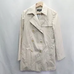 ◇ ◎ COMME CA ISM コムサイズム 長袖 トレンチコート サイズM ライトベージュ レディース E  【1407020021302】