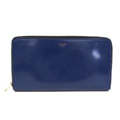 CELINE 長財布 バイカラー ラウンドファスナー ブルーブラック 美品