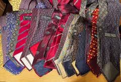 ● ネクタイ 19本セット CELINE HERMES CHANEL LANCEL CalvinKlein dunhill LANVIN YVESSAINTLAURENT Burberrys Salvatore Ferragamo GIORGIO ARMANI