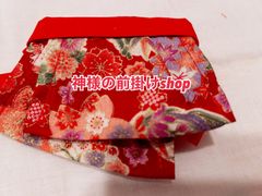 お稲荷様、狛犬様、お地蔵様の前掛け2枚セット5×10cm