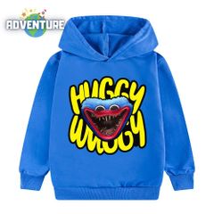 ハギーワギー 長袖 パーカー 100 110 120 130 140 150 160 青ブルー トップス 上下セット 男の子 ホラゲー 服 キッズ 子供 ポピープレイタイム h2