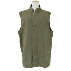 BARBOUR バブアー FRAMe WORK コットン 綿 ベスト トップス カーキ FREE オーバーサイズ フェイクレザー パイピング 23春夏 おしゃれ シンプル 無地 きれいめ 大人女子 ブランド カジュアル ベーシック 着回しのサムネイル