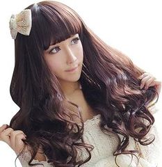 ロング 耐熱 ウィッグ 女性 用 女装 用 （ネット 付き）