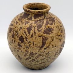 七彩玉 花瓶 飾り壺 ヴィンテージ 花器 ミッドセンチュリー - メルカリ