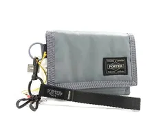 ■極美品■ PORTER ポーター カプセル ナイロンキャンバス 三つ折り 財布 ウォレット 札入れ 小銭入れ カード入れ グレー系 BN5394
