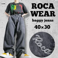 USA古着 rocawear デニムパンツ buggy ワイド ルーズ 34 - メルカリ