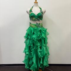 ベリーダンス 衣装 Sufel Boutique ライム グリーン マーメイド - メルカリ