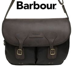 Barbour/ワックス ブリーフケース(OLV) - メルカリ