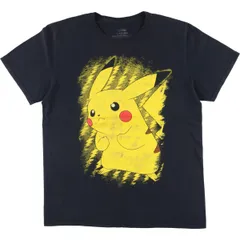 古着 POKEMON ポケモン ピカチュウ キャラクタープリントTシャツ メンズL相当/eaa552259