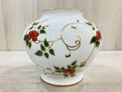 美品》 大倉陶園 花瓶 2点セット 金彩バラ柄 陶器 インテリア - メルカリ
