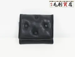 メゾンマルジェラ Maison Margiela グラムスラム レザー ブラック 3つ折り財布 ユニセックス【中古】財布