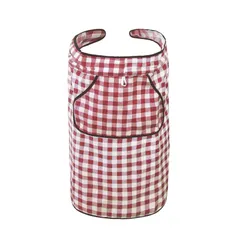 新品 [Libadi] サッと着けられる ワンタッチエプロン 家庭用 防水エプロン シワになりにくい 人気 おしゃれ カフェエプロン 前掛け ポケット付き 撥水 汚れにくい 女性用 男女兼用 無地 エプロン