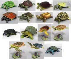【中古】トレーディングフィギュア 全15種セット 「立体カプセル百科事典 原色爬虫類カメ目図鑑」のサムネイル