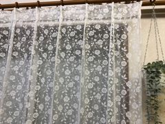 レースカーテン  日本製　 幅250cm 丈250cm 1枚 形態安定加工付き　裾ダブル折り返し