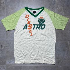 DIESEL  Tシャツ  M size  ラグランスリーブ  しぼり加工  黄緑  Ｖネック  ディーゼル  希少  古着