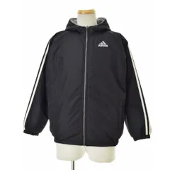 【ADIDAS】90s フード付 中綿入 リバーシブルジャケット