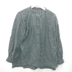 ◇ ⊂ CLASSICAL　ELF　クラシカルエルフ シアー素材　コットン100% 長袖 ブラウス サイズM ブラック レディース E  【1408220056101】