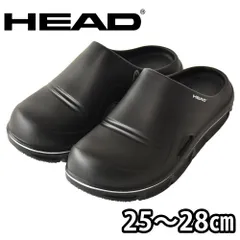 HEAD サンダル 《ブラック》新品 未使用 HEAD ヘッド 厚底 超弾力 リアクティブ クロッグ 癒し リフレッシュ 25 26 27 28 【A2A】 ファッション