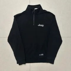 JEEPレトロパーカーロゴハーフジップスウェットシャツ裏 起毛 楽天市場】送料無料☆韓国ブランド☆JEEP☆HALF ZIP-UP M-LOGO