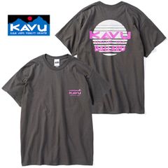 KAVU カブー メンズ サンセットロゴ Tシャツ バックプリント 