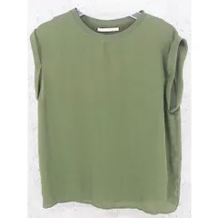 ◇ URBAN RESEARCH DOORS アーバンリサーチ ドアーズ  ノースリーブ ブラウス ONE カーキ レディース  【中古】 【1002796863158】