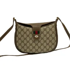 極 美品 GUCCI グッチ オールドグッチ ヴィンテージ シェリーライン GG レザー 2way ボストンバッグ ショルダーバッグ ネイビー 37072
