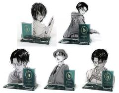 [Used] Acrylic Stand・Acrylic panel set of 5 types Attack Titan Levi Birthday 2022 Trading Acrylic Stand"