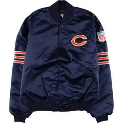 古着 90年代 スターター Starter NFL CHICAGO BEARS シカゴベアーズ ナイロンスタジャン アワードジャケット/evb003856のサムネイル