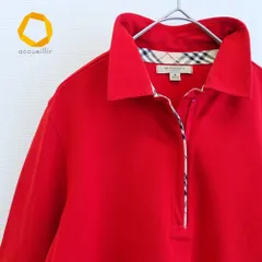 バーバリー BURBERRY LONDON スキッパー ポロシャツ カットソー チェック 刺繍 s852472