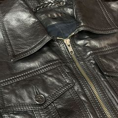 ヴェロニクブランキーノ　ライダースジャケット VERONIQUE BRANQUINHO Black Wool Tailored Single Riders JKT