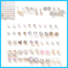 【数量限定】30ペア 可愛い レディース レディース ピアス 金属アレルギー対応 ピアス ピアス 韓国 かわいい スタッド 星 サージカルステンレス 花 仕事 アクセサリー プレゼント BTtime お誕生日 母の日 記念日 クリスマス