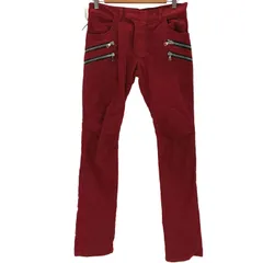 バルマン BALMAIN ポケット ジップデザインスキニーパンツ コーデユロイ メンズ  29
