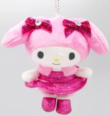 【中古】キーホルダー マイメロディ ぬいぐるみチャーム 「Happyくじ Sanrio characters DISCO」 ぬいぐるみチャーム賞