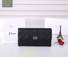 クリスチャンディオール　長財布　極美品 Christian Dior クリスチャンディオール LONG ZIPPED WALLET