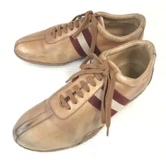 バリー/BALLY★本革/レザースニーカー/シューズ【7D/24.5-25.0/茶/BROWN】FREENEW/104/shoes/trainers◆bi-119<sale>