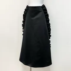 45k18 YOKO CHAN 日本製 ラッフルフレアスカート ボトムス ロングスカート フリルデザイン YCS-623-082 38 ブラックのサムネイル