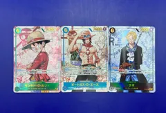 モンキー・D・ルフィ ポートガス・D・エース　サボ　シークレットパラレル 3種セット