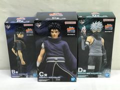 [미개봉 포함] 이치 반 쿠지 NARUTO-나루토- 질풍전심을 담는 붉은 눈동자 B상 우치하 시스이 / C상 우치하 오비토 / D상 하타케 카카시(암부) 피규어 3점 세트