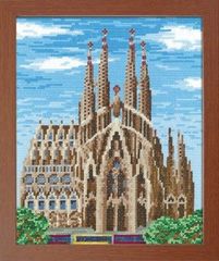 ⬜🔴⬜ クロスステッチキット🔹Sagrada Familia🔷サグラダファミリア*スペイン* 🔹＊世界の名所シリーズ＊ワールドセレクション オリムパス＊Olympus  手芸 刺繍 風景 イタリア ヴェネツィア