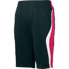 アシックス asics ジヤムジーASハーフパンツ XAT266 9024 ブラックxプラムレッド 140cm